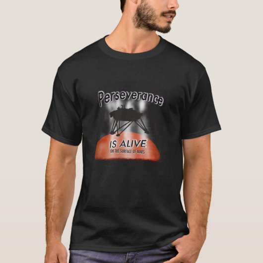 T-shirt La persévérance sur Mars (Devant)