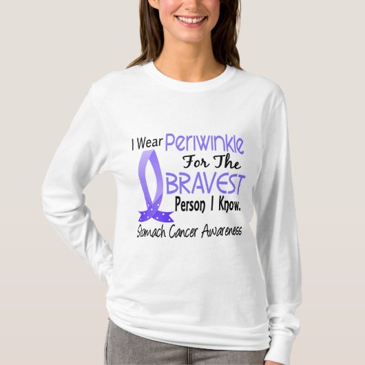T-shirt La personne la plus courageuse je connais cancer (Devant)