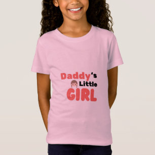 T-shirt 'La petite fille à papa' - Tee rose mignon