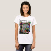 T-shirt La petite fille de la nature les animaux arc-en-ci (Devant entier)