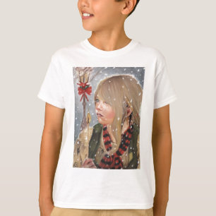 T-shirt La petite fille de match