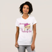 T-shirt La petite fille de pêche de maman (Devant entier)