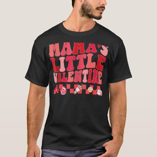 T-shirt La petite Saint Valentin de super Mama (Devant)