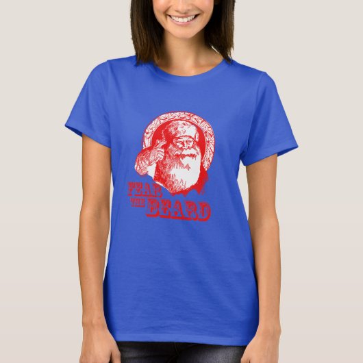 T-shirt La peur de la barbe (Devant)