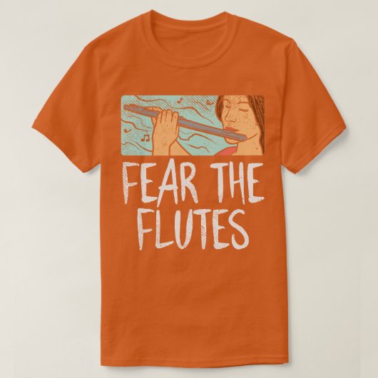 T-shirt La Peur Des Flutes (Design devant)