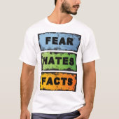T-shirt La peur déteste les faits | 12 Étape de récupérati (Devant)