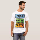 T-shirt La peur déteste les faits | 12 Étape de récupérati (Devant entier)