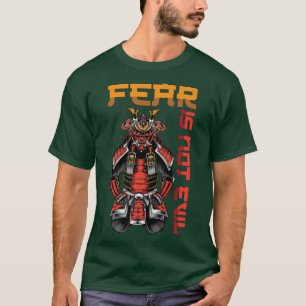 T-shirt La peur n'est pas mal Anime Ninjas Katanas Samurai