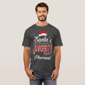T-shirt La pharmacie favorite de Santas vend du xmas (Devant entier)