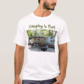 T-shirt la photo de camping, camping est amusement !