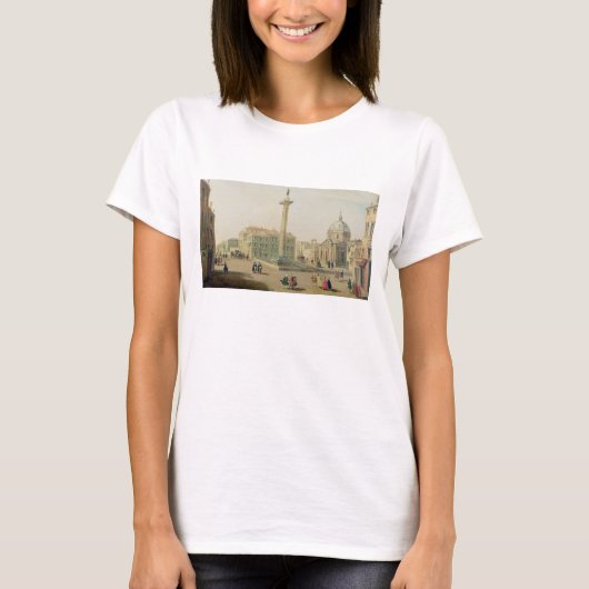 T-shirt La Piazza Colonna, Rome (Devant)