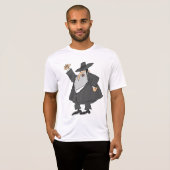 T-shirt La pièce en t active des hommes fâchés de Rabbin (Devant entier)