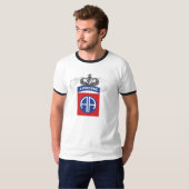 T-shirt La pièce en t aéroportée des hommes (Devant entier)
