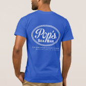 T-shirt La pièce en t bleue rugueuse du bruit (Dos)