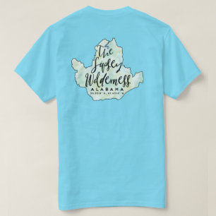 T-shirt La pièce en t d'aquarelle de l'Alabama de région