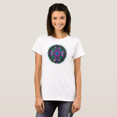 T-shirt La pièce en t de coeur des femmes adaptées par (Devant entier)