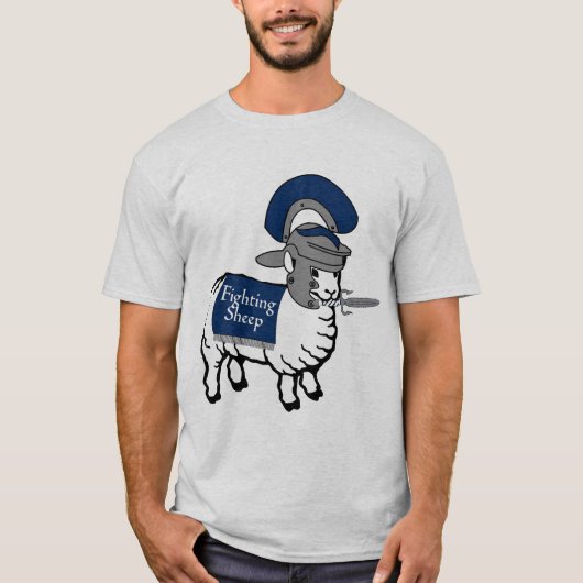 T-shirt La pièce en t de combat de propulseur de moutons (Devant)