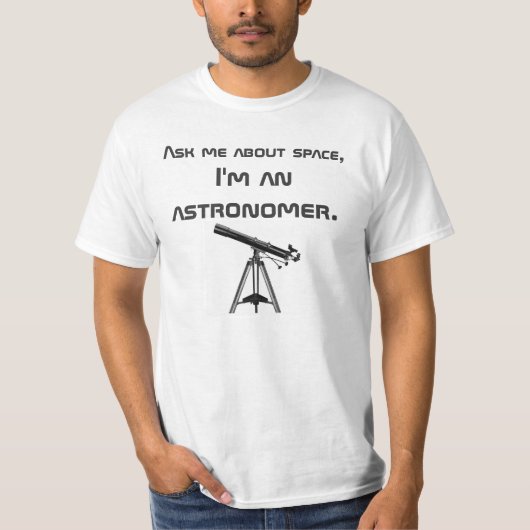 T-shirt La pièce en t de l'astronome (Devant)