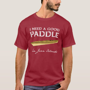 T-shirt La pièce en t de l'homme de Paddler de kayak