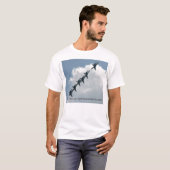 T-shirt La pièce en t d'équipe de démonstration d'anges (Devant entier)