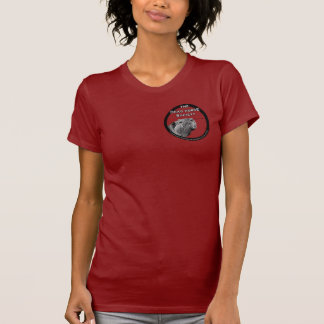 T-shirt La pièce en t des dames de CSAD - rouge