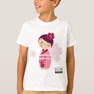 T-shirt La pièce en t des enfants de Kokeshi Sakura