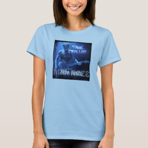 T-shirt La pièce en t des femmes bleues de Phil