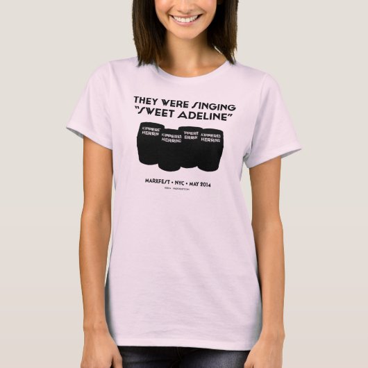 T-shirt La pièce en t des femmes "d'Adeline douce" (Devant)