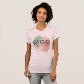 T-shirt la pièce en t des femmes de bella de ciao (Devant entier)