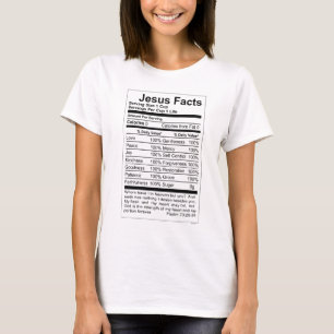 T-SHIRT LA PIÈCE EN T DES FEMMES DE FAITS DE JÉSUS