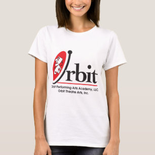 T-shirt La pièce en t des femmes de logo d'orbite