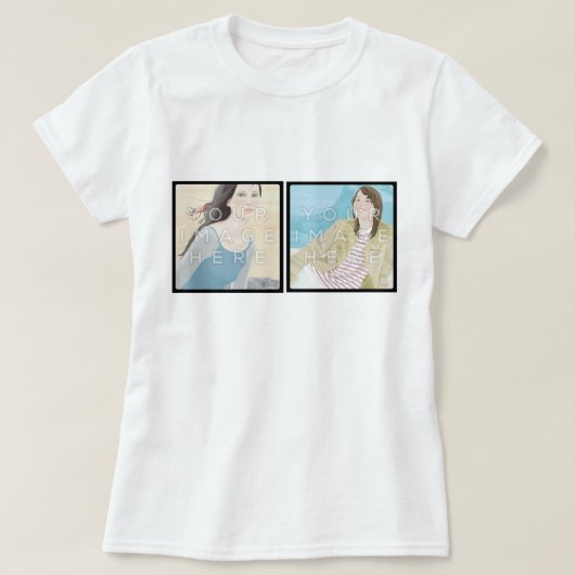 T-shirt La pièce en t des femmes faites sur commande (Design devant)