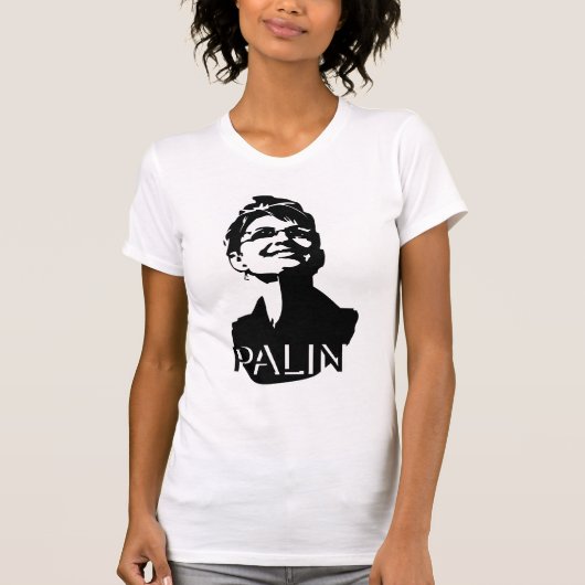 T-shirt La pièce en t des femmes légères de Palin (Devant)