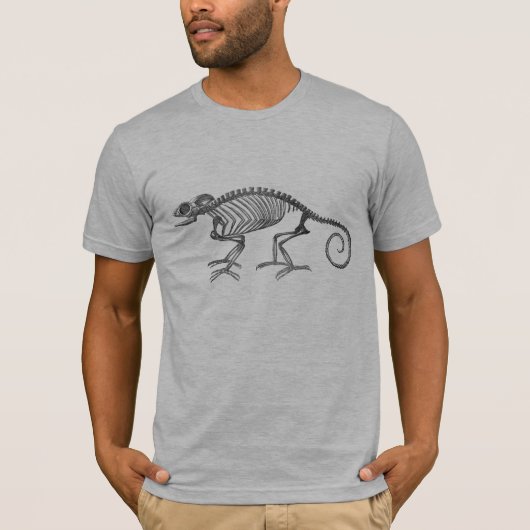 T-shirt La pièce en t des hommes de caméléon (Devant)