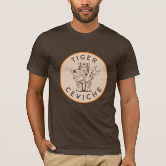 T-shirt La pièce en t des hommes de Ceviche de tigre