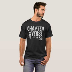 T-shirt La pièce en t des hommes de chapitre et de vers