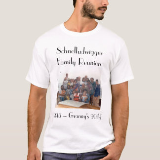 T-shirt La pièce en t des hommes de la Réunion de famille