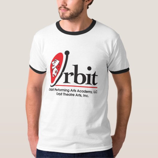 T-shirt La pièce en t des hommes de logo d'orbite (Devant)