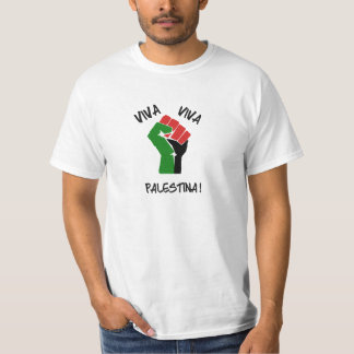 T-shirt La pièce en t des hommes de Palestina de vivats de