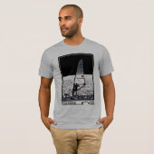 T-shirt La pièce en t des hommes de planche à (Devant entier)