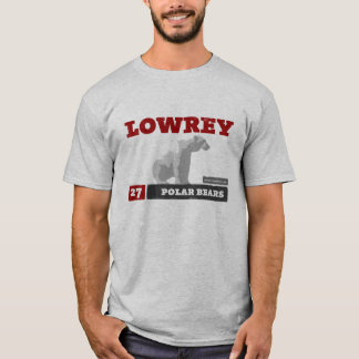 T-shirt La pièce en t des hommes d'ours blancs de Lowrey