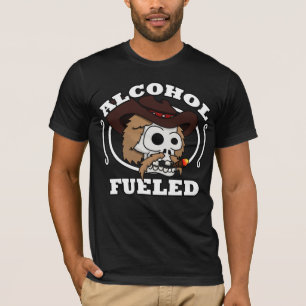 T-shirt La pièce en t des hommes remplis de combustible
