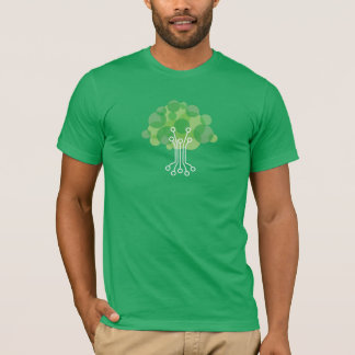 T-shirt La pièce en t des hommes - vert