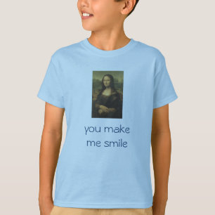 T-shirt La pièce en t Mona Lisa de l'enfant "vous