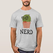 T-shirt La pièce en t nerd des hommes (Devant)