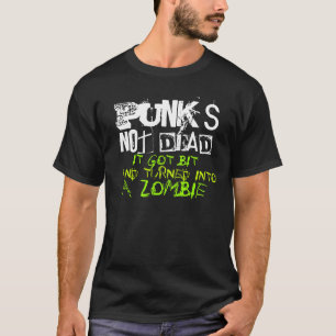 T-shirt La pièce en t non morte du punk