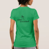 T-shirt La pièce en t vert-foncé des femmes (Dos)