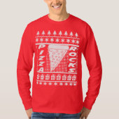 T-shirt La pizza bascule Noël (Devant)