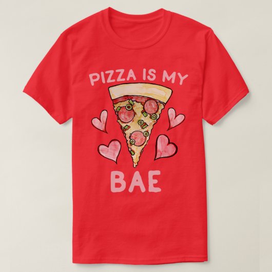 T-shirt La pizza est ma base (Design devant)