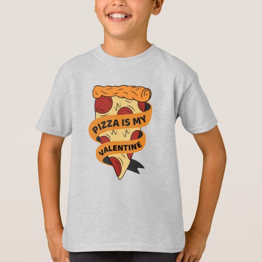 T-shirt La Pizza Est Ma Saint Valentin Funny Valentines Da (Devant)